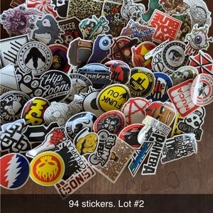 Lot 2 stickers. 94 in total